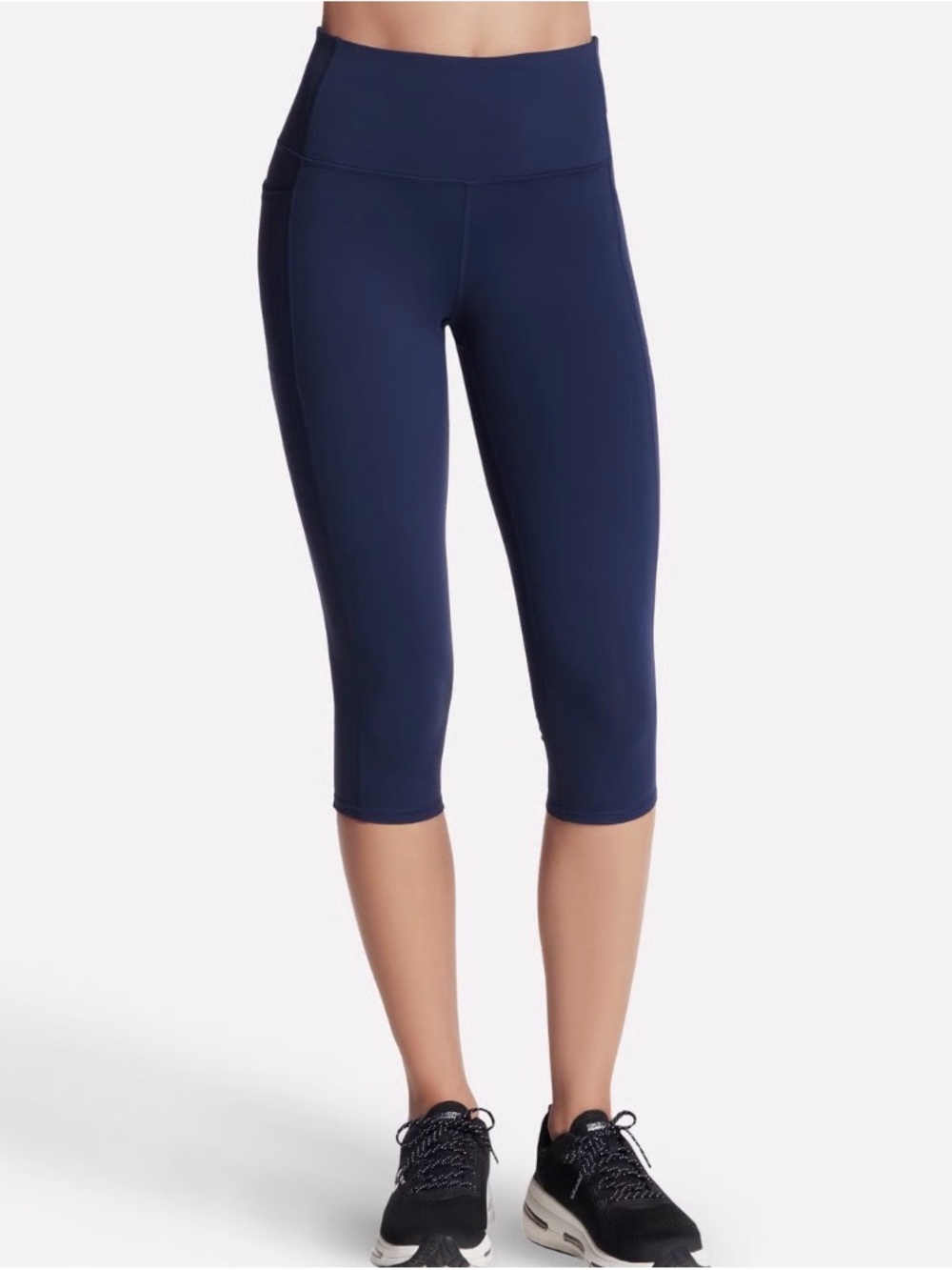 Brand New W/Tags Skechers Navy High-Waist Capri Leggings